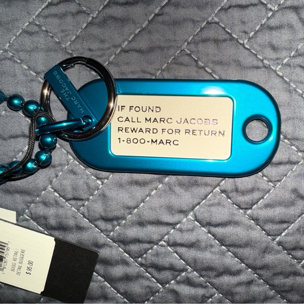 The Marc Jacobs Blue Keychain Accessory